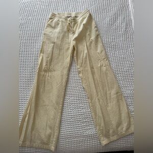 Divided Striped Yellow Pants